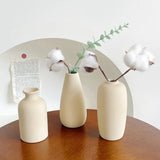 Nordic Ceramic Frosted Vase for Tabletop Flowers and Decor