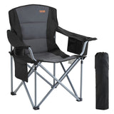 Ultra-Comfort Folding Camping Chair 350lb Heavy-Duty Portable Seat