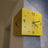 Double Sided Corner Wall Clock with Analog and Digital Display