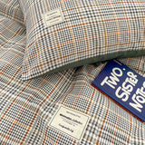 Nordic Plaid Cotton-Blend Duvet Cover Bedding Set Soft Brushed Comfort