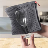 Cotton Waffle Weave Dishcloth - Soft Absorbent Towel for Kitchen Cleaning