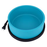 Pet Water Bowl - 2.2L Heated Dog and Cat Outdoor Blue Hurbane Home