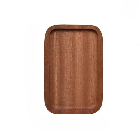 Wooden Tray Large Walnut Serving Plate for Dinner Coffee Cake Bread Snacks