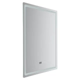 LED Bathroom Mirror with Lights – Wall-Mounted Smart Vanity Mirror with Anti-Fog, Time & Temperature Display