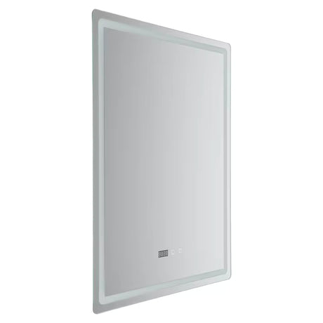 LED Bathroom Mirror with Lights – Wall-Mounted Smart Vanity Mirror with Anti-Fog, Time & Temperature Display