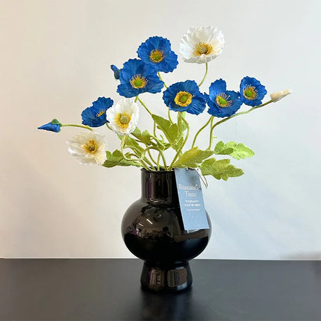 Vintage Glass Flower Vase Minimalist Luxury Art Home Decor