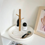 Nordic Bamboo Branch Storage Tray Desktop Key Jewelry Holder Frame