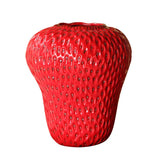 Cute Strawberry Ceramic Vase Kids Room Decorative Flower Pot