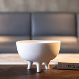 Ceramic Tripod Flower Pot Vase Fruit Bowl Desktop Storage Container