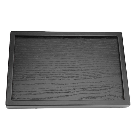 Elegant Solid Wood Rectangle Tea Tray for Home & Café