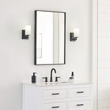 Alturas One-Light Wall/Bath Sconce Satin Etched Glass Brushed Nickel