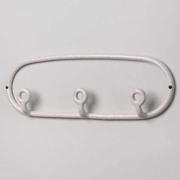 Handmade Ceramic Trio Wall Coat Rack with Three Rounded Hooks