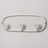 Handmade Ceramic Trio Wall Coat Rack with Three Rounded Hooks