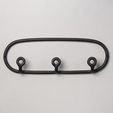 Handmade Ceramic Trio Wall Coat Rack with Three Rounded Hooks