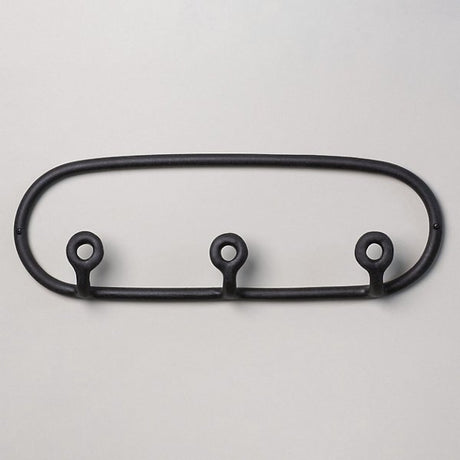 Handmade Ceramic Trio Wall Coat Rack with Three Rounded Hooks