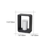 Modern Minimalist Landscape Lawn Light Stainless Steel Acrylic Square LED