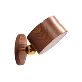 Sapele wood finish swatch for the cordless LED wall sconce
