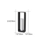 Modern Minimalist Landscape Lawn Light Stainless Steel Acrylic Square LED