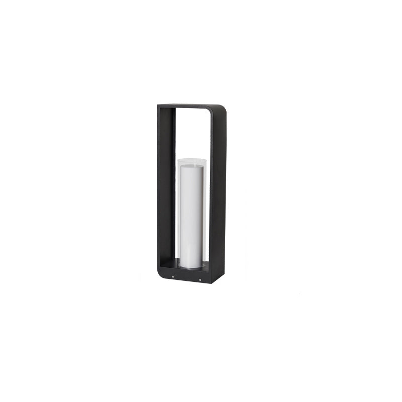 Modern Minimalist Landscape Lawn Light Stainless Steel Acrylic Square LED