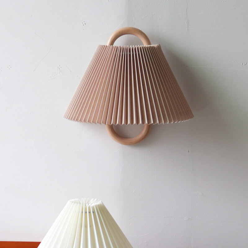 Another colour option of the pleated fabric wall sconce