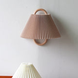 Another colour option of the pleated fabric wall sconce