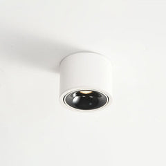 Modern Minimalist Round Adjustable LED Flush Mount Spotlight Aluminum 1-Light