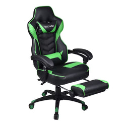 Racing Gaming Chair – Ergonomic Reclining Design with Footrest Support Hurbane Home