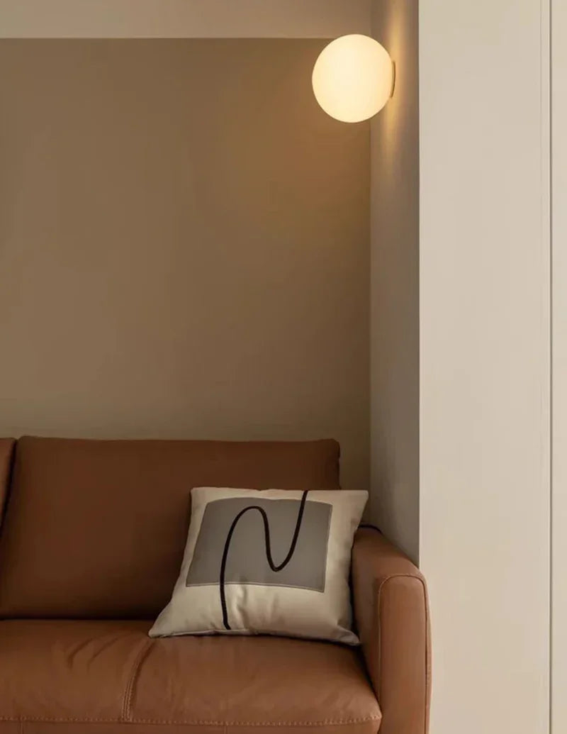 Elenorra Globa Ceiling Lamp 4.7in White Glass Gold Base