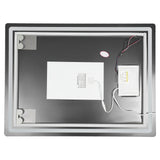 LED Bathroom Mirror with Lights – Wall-Mounted Smart Vanity Mirror with Anti-Fog, Time & Temperature Display