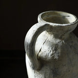 Handmade Distressed Ceramic Vase Rustic Farmhouse Crackle Glaze Centerpiece