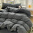 100% Cotton Brushed 4-Piece Bedding Set with Duvet Cover