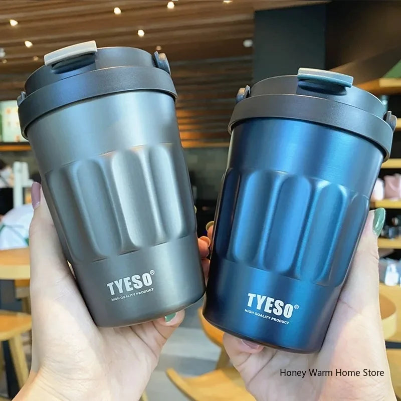 TYESO 304 Stainless Vacuum Water Bottle Insulated 400ml 500ml Tumbler