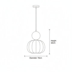 Pendant Light Bauhaus Art Deco Metal PMMA G9 5W