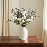 Matte Black Metal Decorative Vase for Dried Flowers Home Wedding