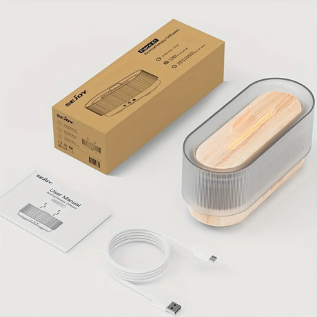 Sejoy 300ml Flame Humidifier Diffuser 6-Color LED USB Quiet