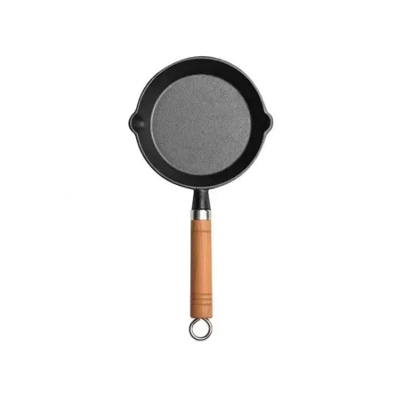 10.2-Inch Cast Iron Skillet Uncoated Durable Pan for Gas Induction