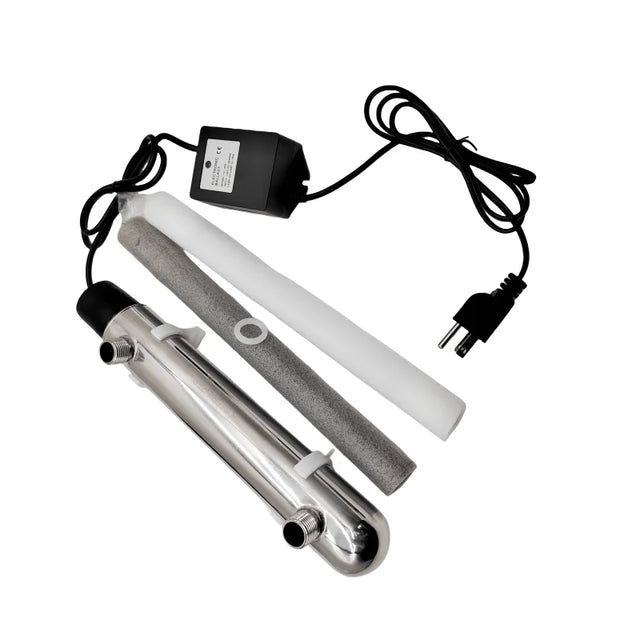 12W Stainless Steel UV Water Sterilizer Faucet-Mounted Disinfection Lamp