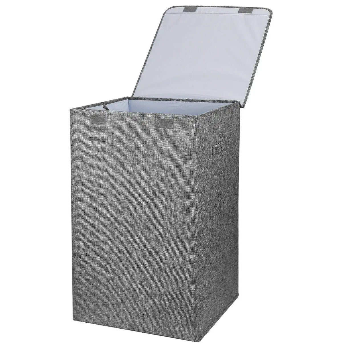 Stackable Laundry Baskets – Foldable Polyester Hamper with Lid Handles.