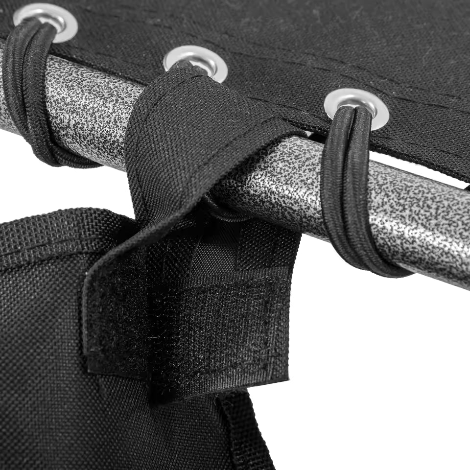 Foldable patio lounge chairs designed for compact outdoor storage