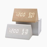LED Alarm Clock with Sound Control - Night Light and Temperature Display