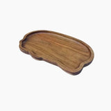 Japanese Wooden Serving Tray - Elegant Snack and Tea Organizer for Desserts