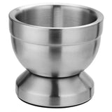 Mini Double Stainless Steel Mortar Pestle Grinder with Antiskid Base