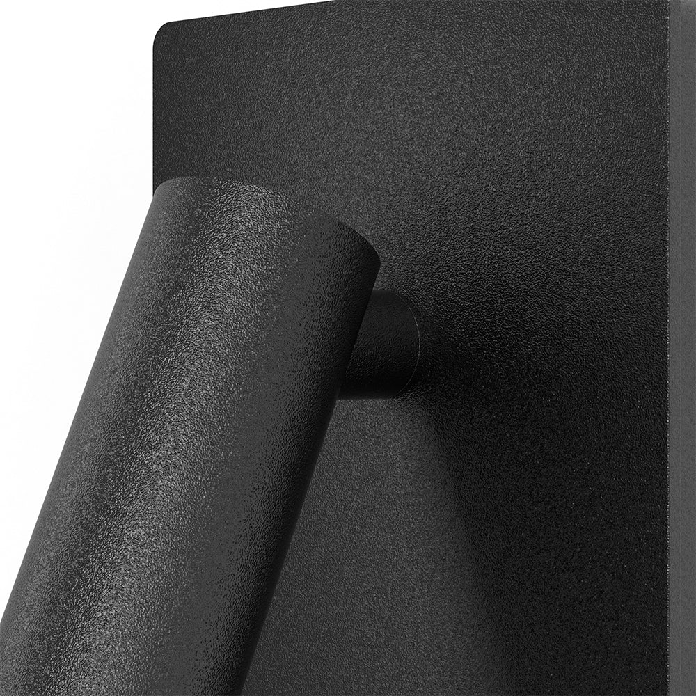 Surface-mount LED wall sconce with adjustable cylindrical head