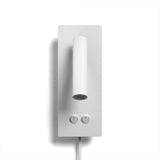 Bedside reading wall light with tidy hardwired surface mount