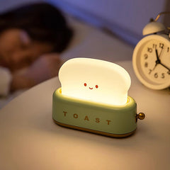Modern Minimalist Toaster Table Lamp Plastic Acrylic 1-Light