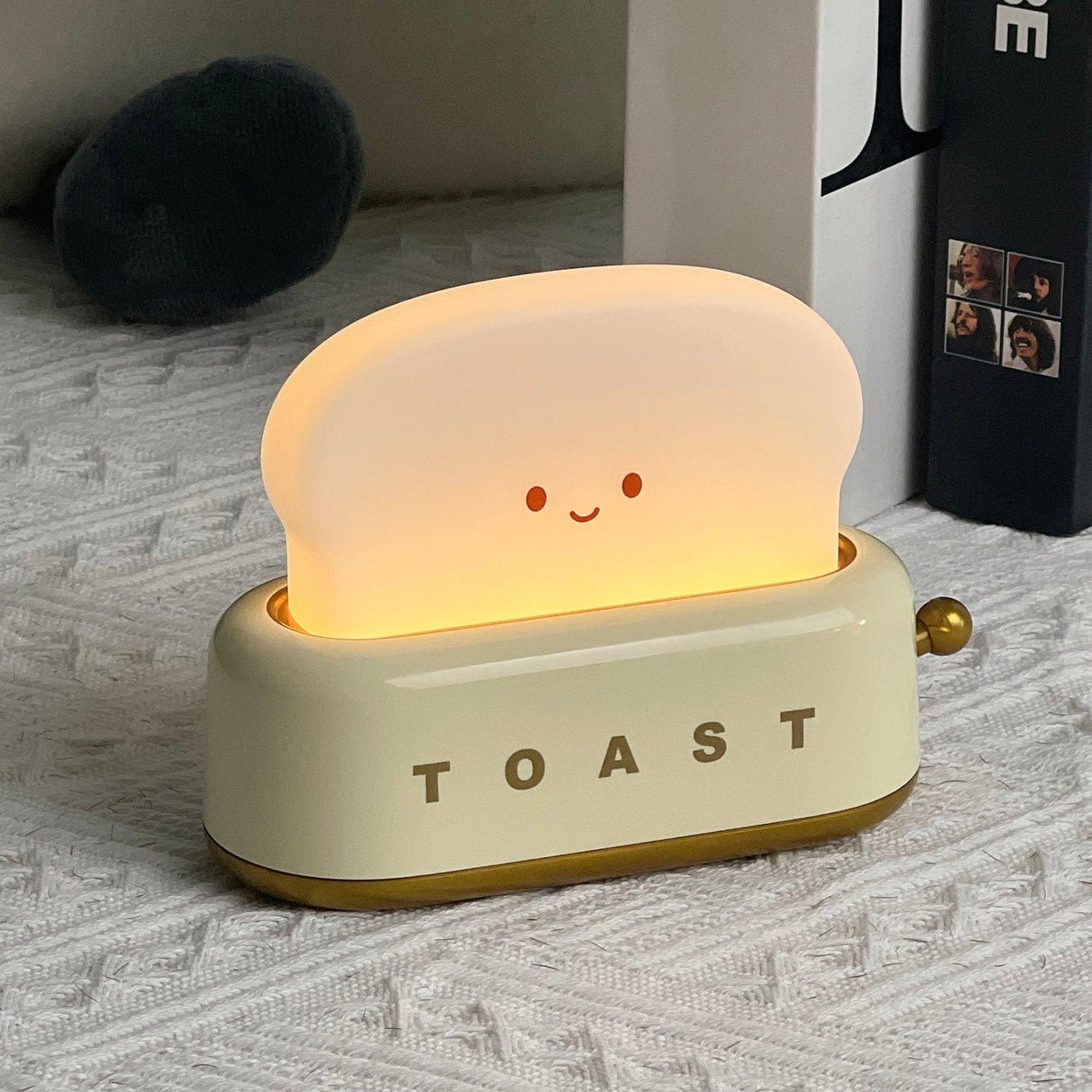 Modern Minimalist Toaster Table Lamp Plastic Acrylic 1-Light