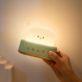 Modern Minimalist Toaster Table Lamp Plastic Acrylic 1-Light