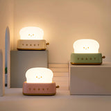 Modern Minimalist Toaster Table Lamp Plastic Acrylic 1-Light