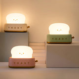 Modern Minimalist Toaster Table Lamp Plastic Acrylic 1-Light
