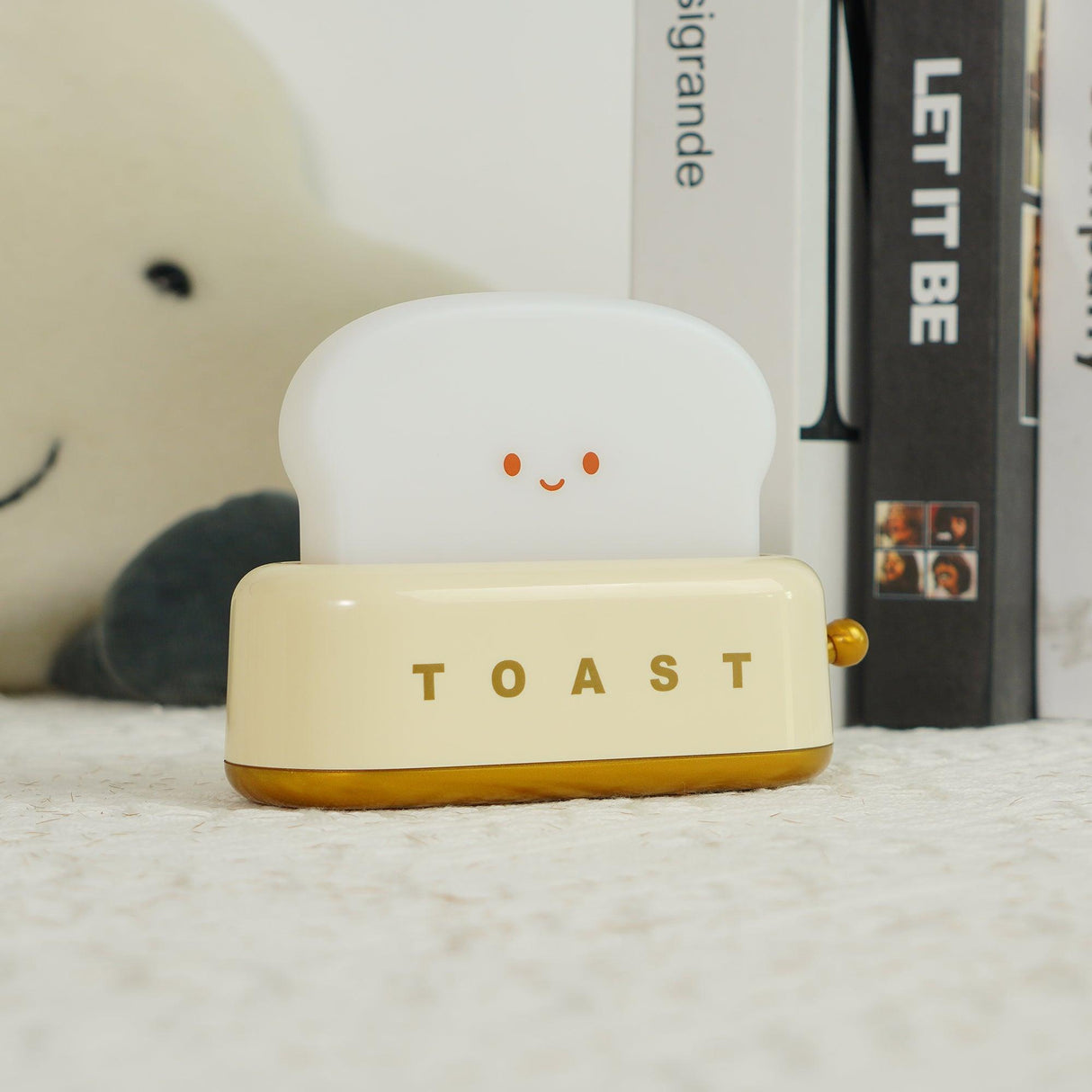 Modern Minimalist Toaster Table Lamp Plastic Acrylic 1-Light